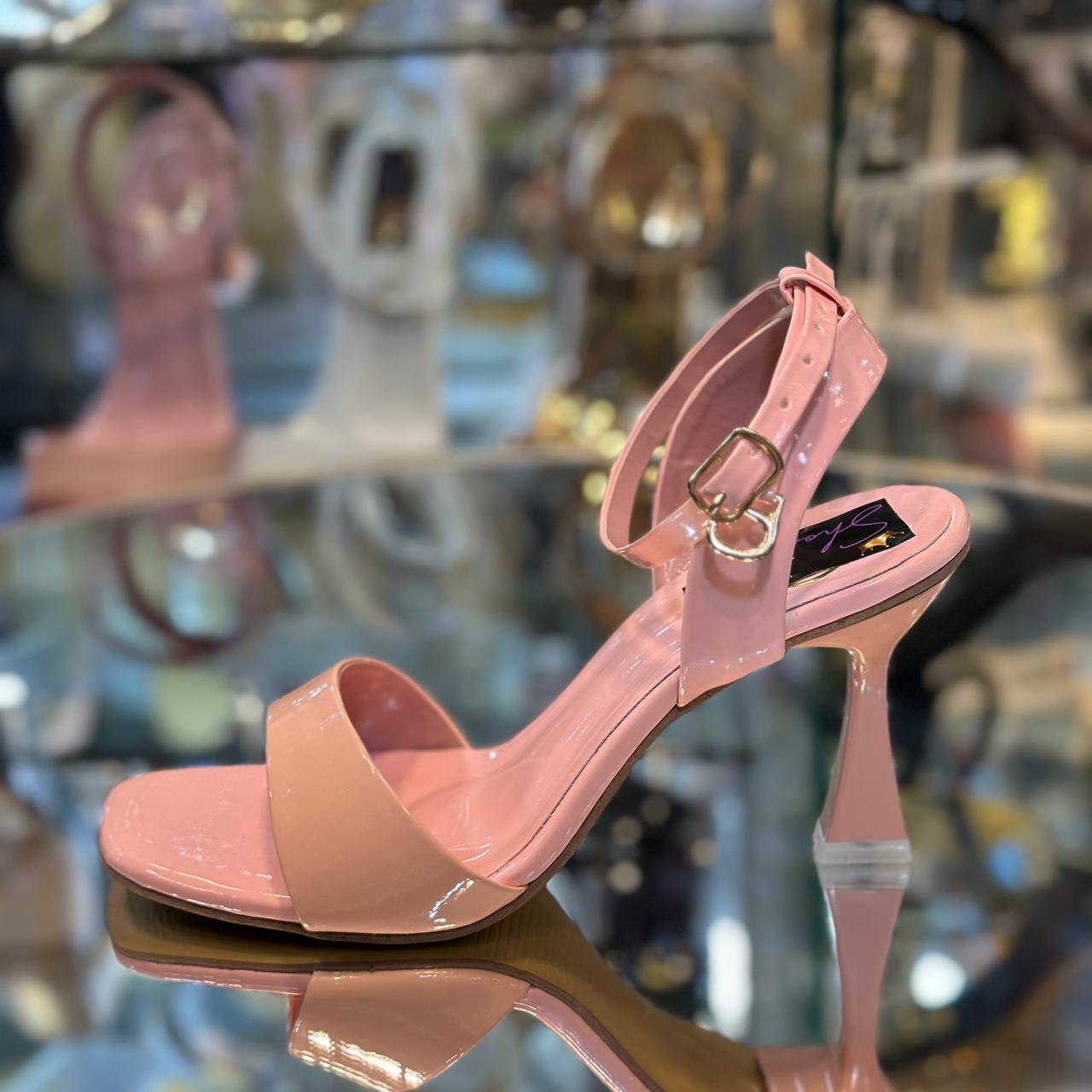 Pink heel sandal ic76